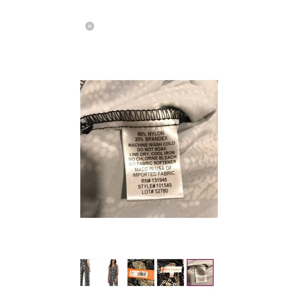 Jude Connally Women’s Snakeskin Jumpsuit Size Medium - Picture 6 of 7